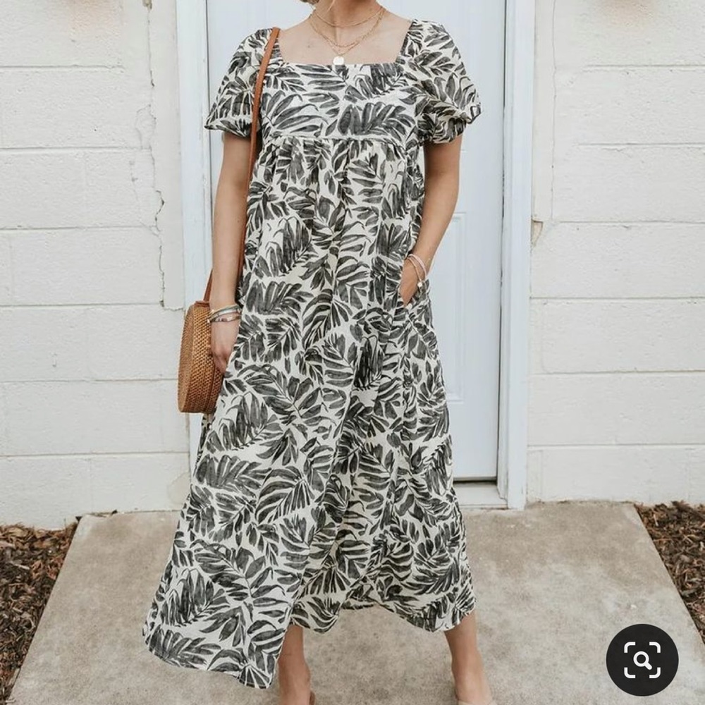 NWT Hayden puff sleeve midi dress